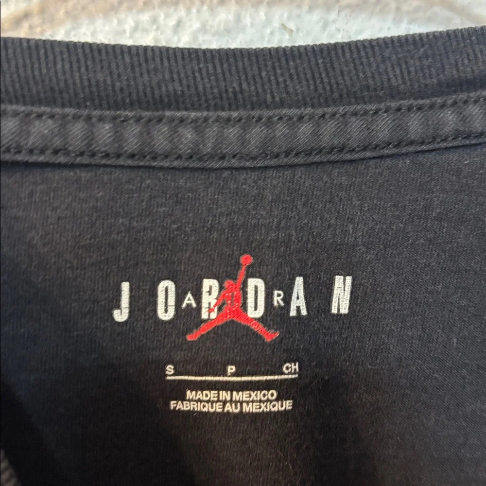 Jordan Black Tee with Gold Graphic